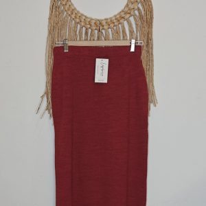 Falda punto Five rojo