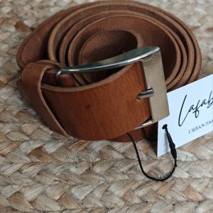 Cinturón piel Camel